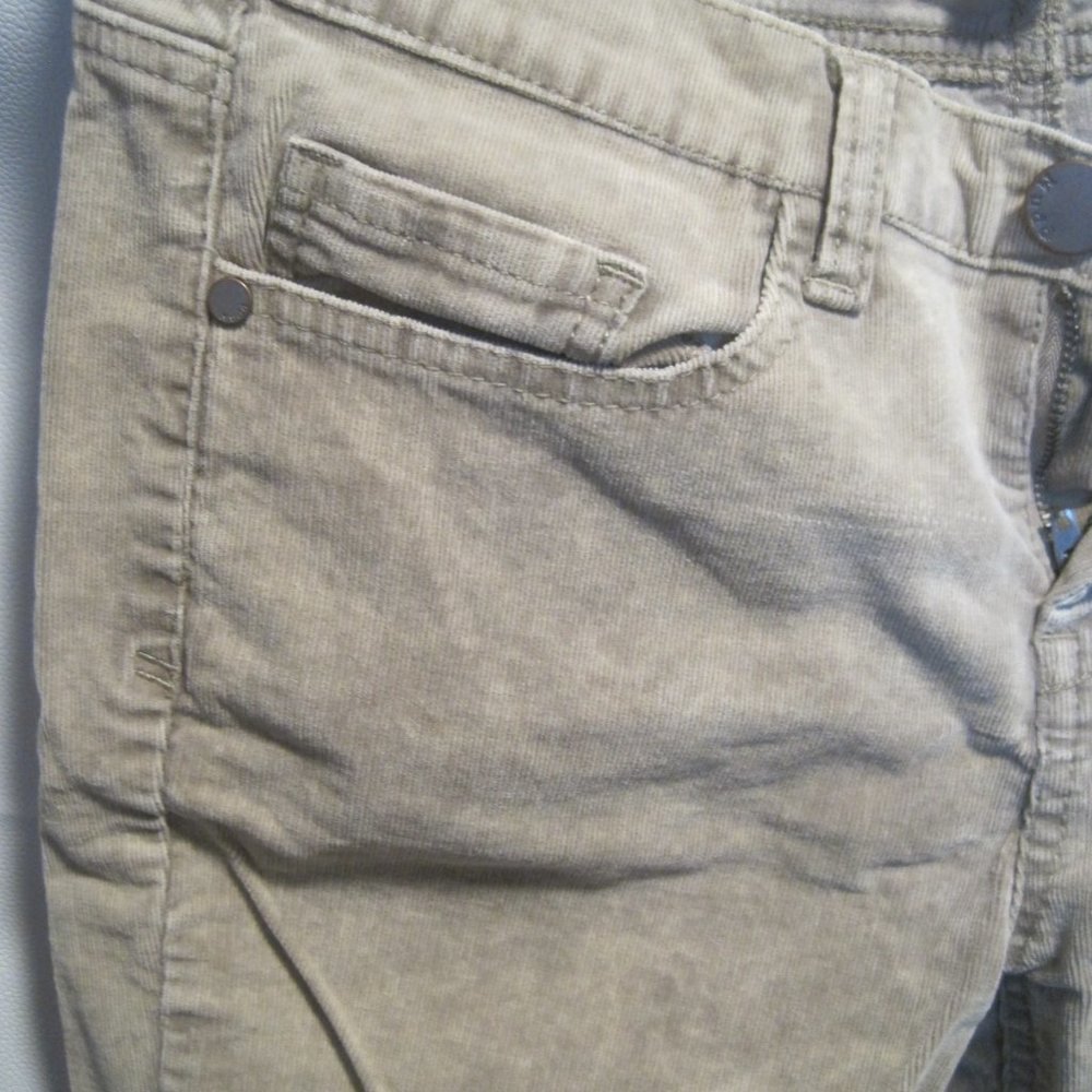 Mudd Jeans Women’s Skinny Pants Size 11 Regular Tan Beige Velvety Corduroy Y2K - Picture 3 of 10